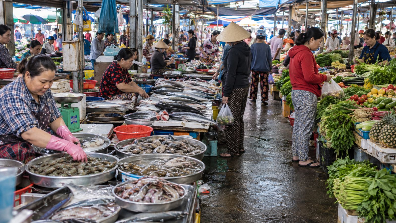 Vinh Hai (Chợ Vĩnh Hải) — крупный рынок на севере Нячанга